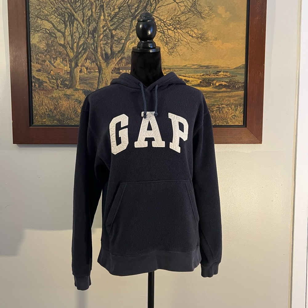 Y2K GAP Women’s Dark Blue Sporty Fleece Hoodie